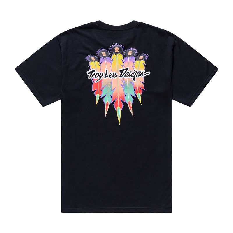 Short Sleeve Tee Feathers Black / Black