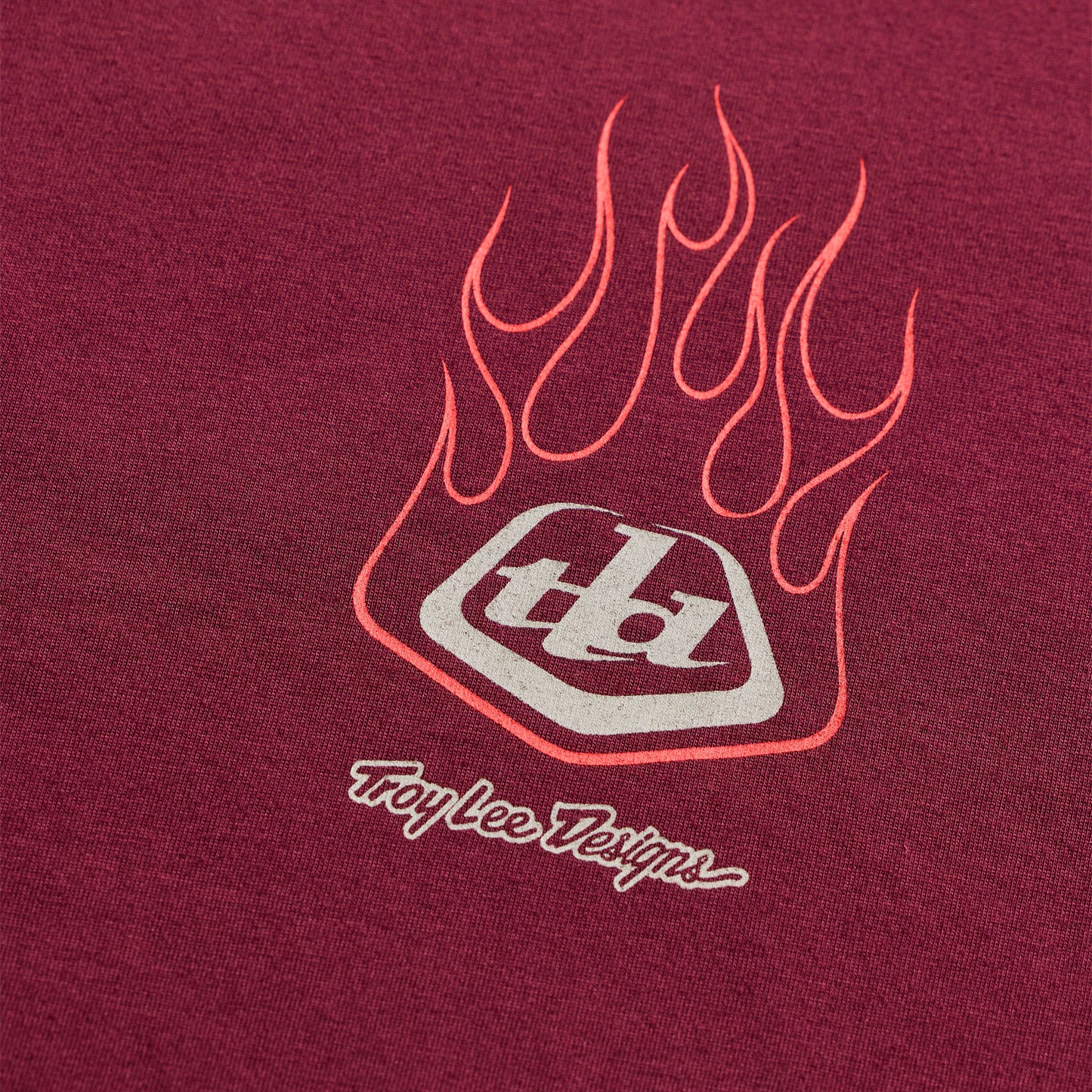 Short Sleeve Tee Flame2 Sangria