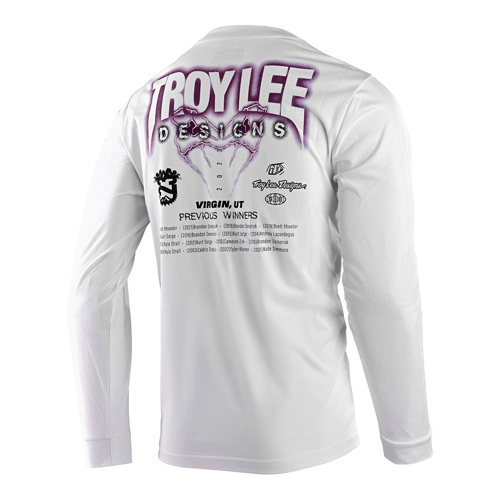 T-shirt à manches longues TLD Redbull Rampage Scorched White