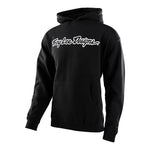 Sweat à capuche pour enfant, noir et blanc, modèle Signature.