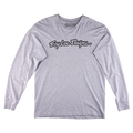 T-shirt à manches longues gris chiné signature