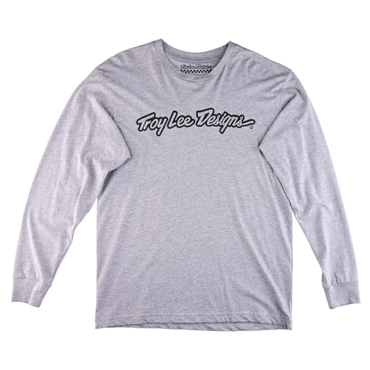 Long Sleeve Tee Signature Heather Gray