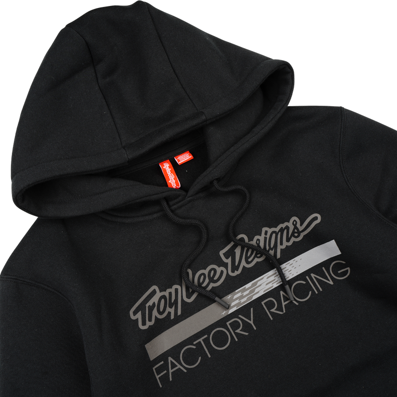 Pullover Hoodie Troy Lee Designs Factory Racing Black / Reflective