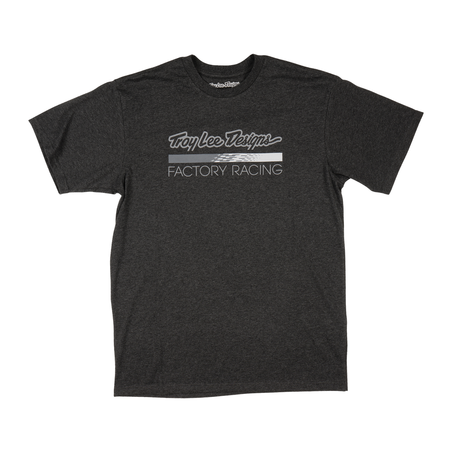 Short Sleeve Tee Troy Lee Designs Factory Racing Black Heather / Gray