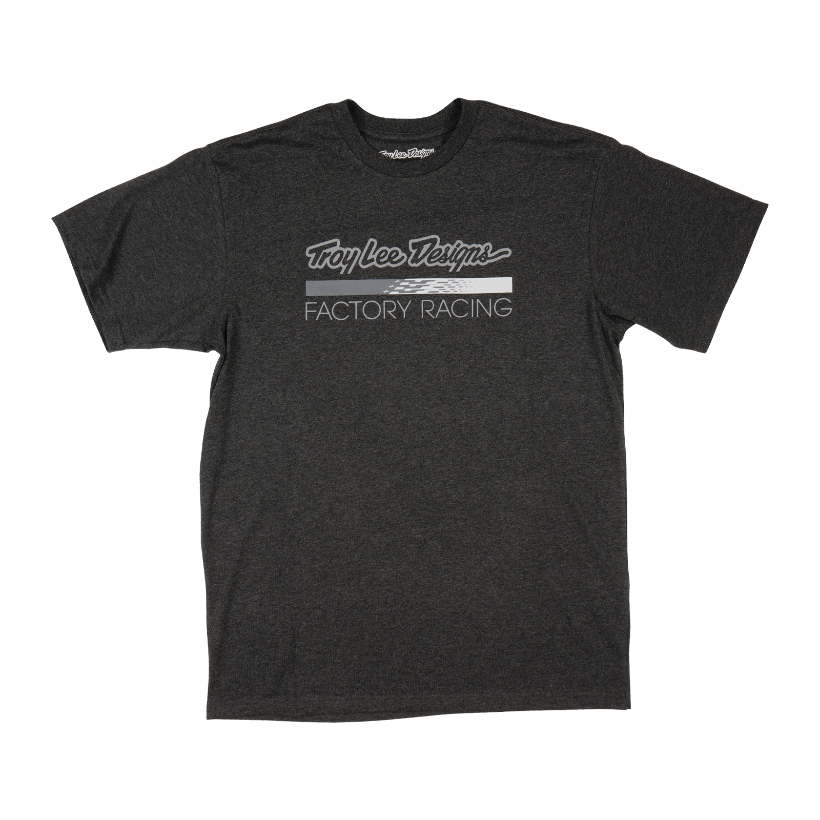 Short Sleeve Tee Troy Lee Designs Factory Racing Black Heather / Gray
