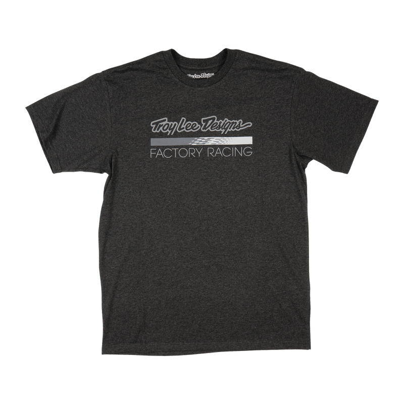 Short Sleeve Tee Troy Lee Designs Factory Racing Black Heather / Gray