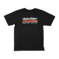 T-shirt à manches courtes Troy Lee Designs Factory Racing Noir/Rouge