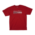 T-shirt à manches courtes Troy Lee Designs Factory Racing bordeaux