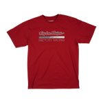 Short Sleeve Tee Troy Lee Designs Factory Racing Burgundy