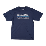 Short Sleeve Tee Troy Lee Designs Factory Racing Navy / Blue