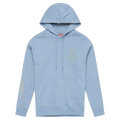 Womens Pullover Hoodie Peace Out Smoke Blue