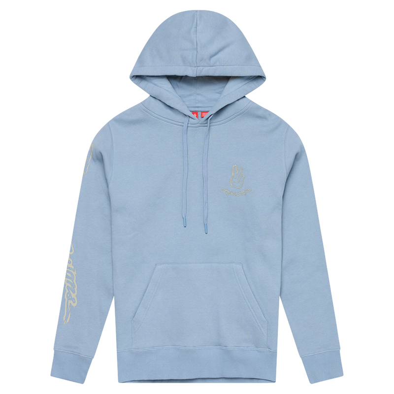 Womens Pullover Peace Out Smoke Blue