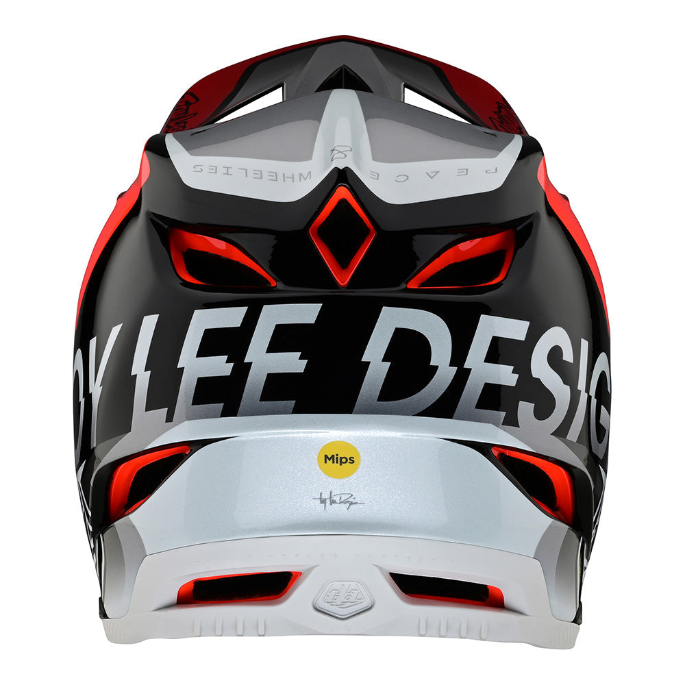 D4 Composite Helmet Qualifier Silver / Red