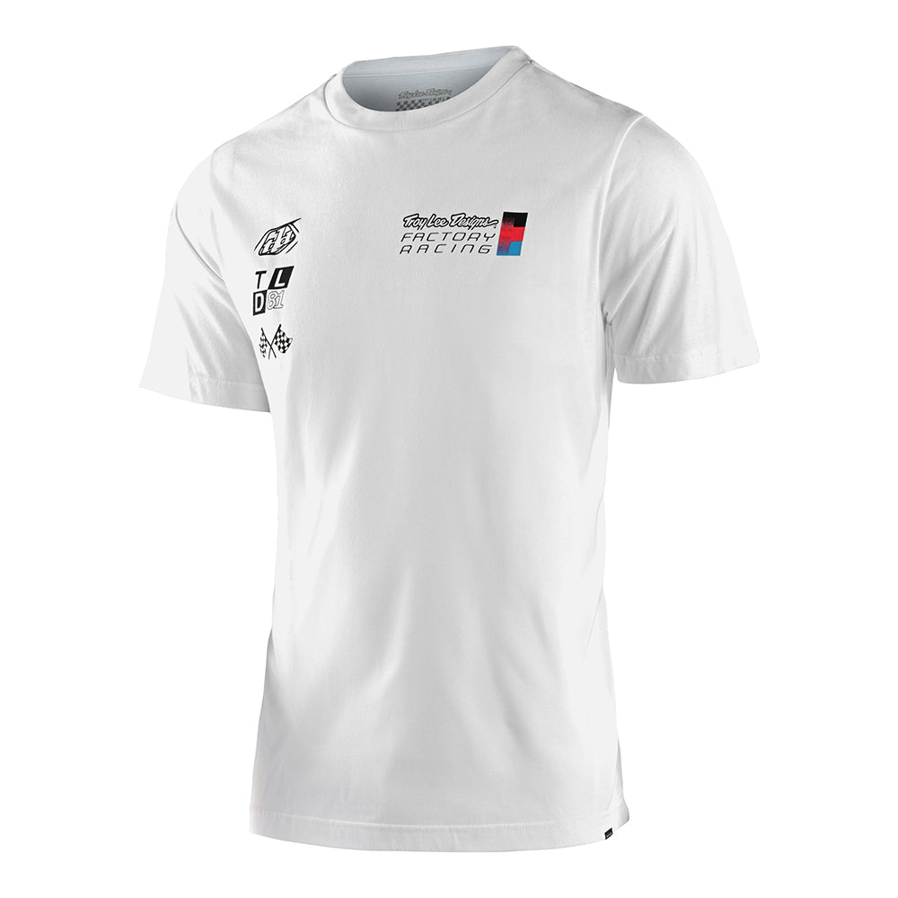 Short Sleeve Tee TLD Factory Pit Crew White