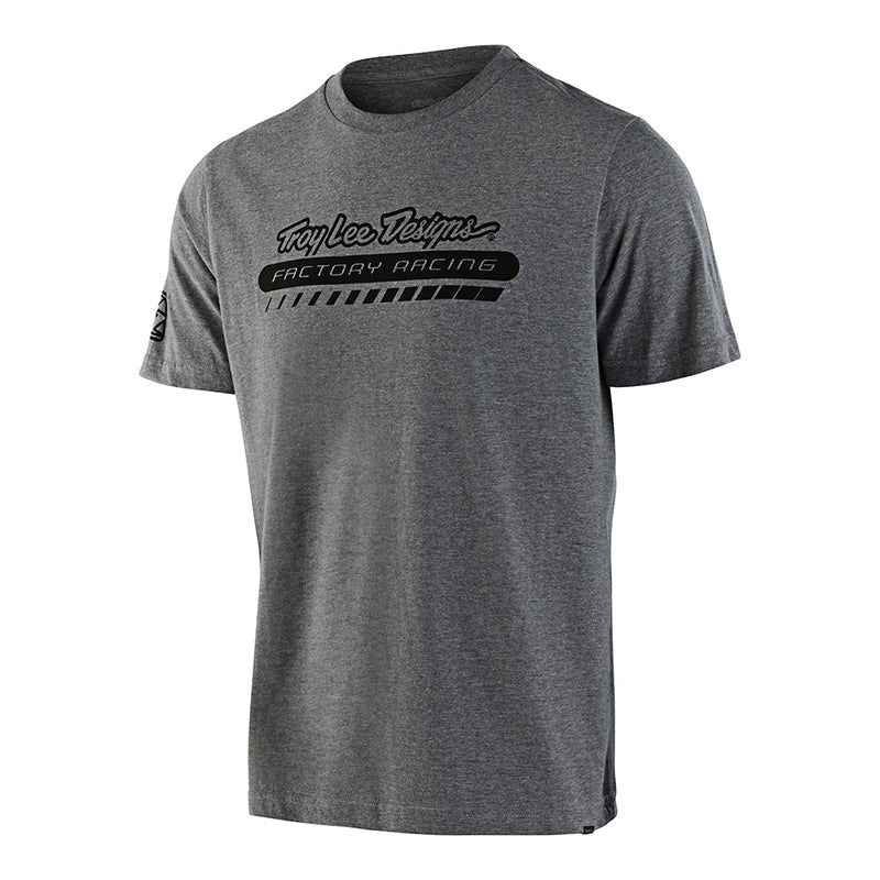 T-shirt à manches courtes TLD Factory Racing gris chiné