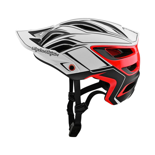 Pin's Casque A3 Blanc / Rouge