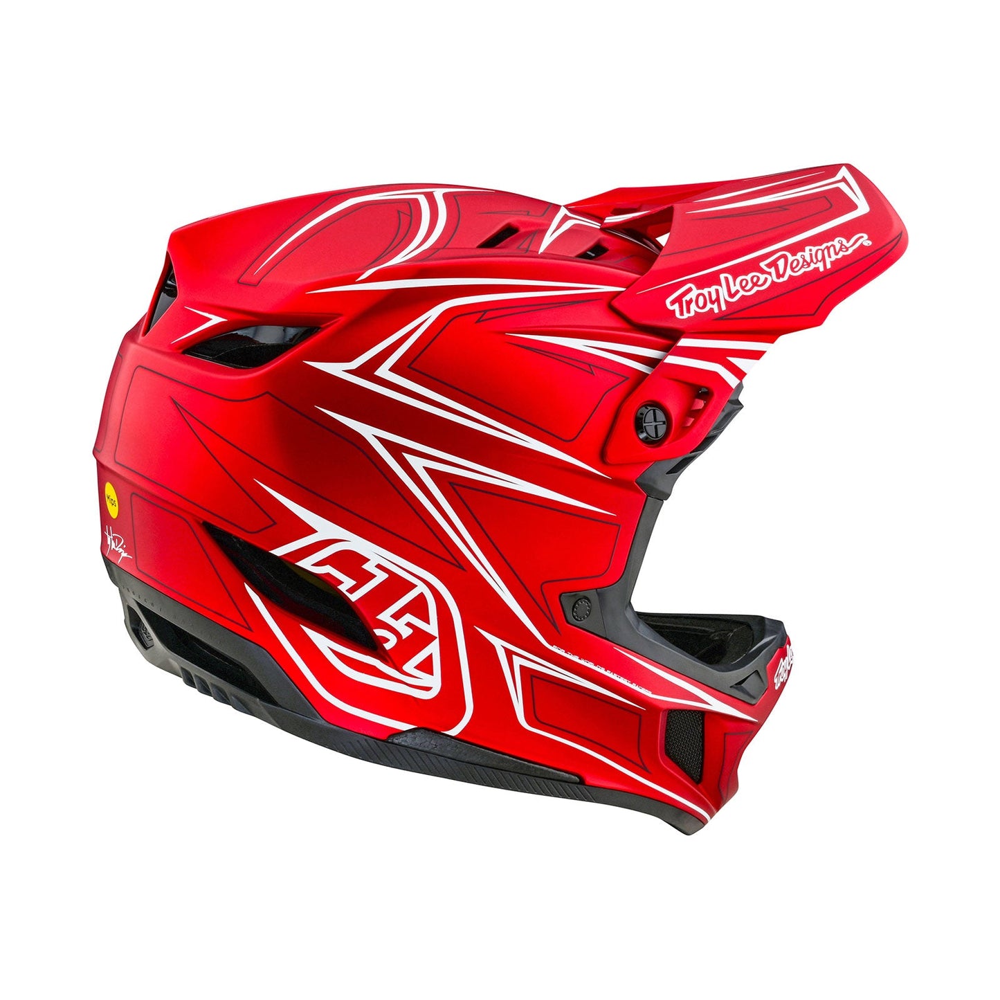 D4 Composite Helmet Pinned Red