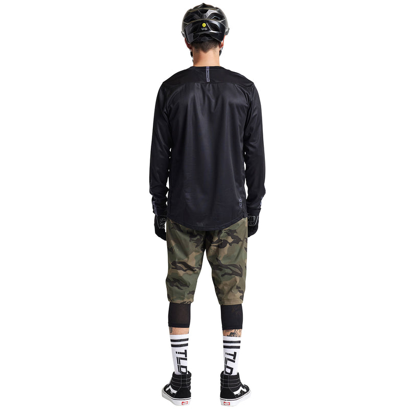 Flowline LS Jersey Solid Black