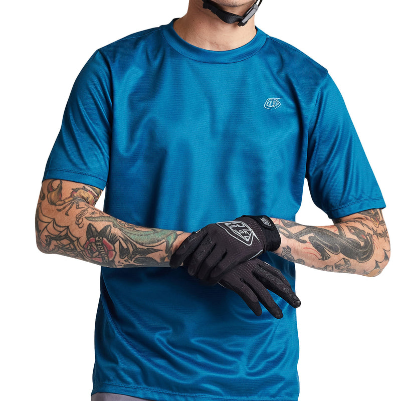 Maillot Flowline SS bleu ardoise uni