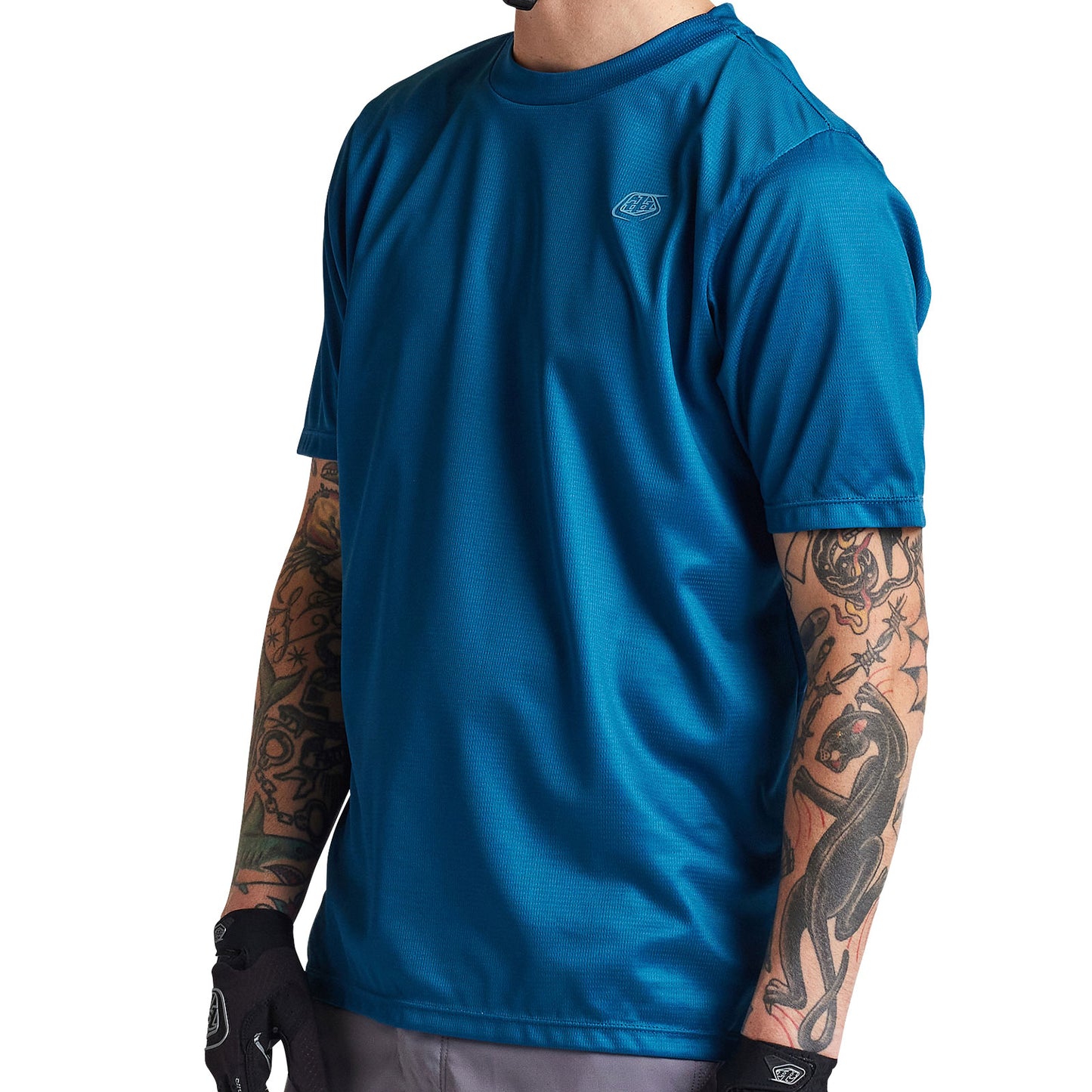 Maillot Flowline SS bleu ardoise uni