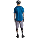 Maillot Flowline SS bleu ardoise uni