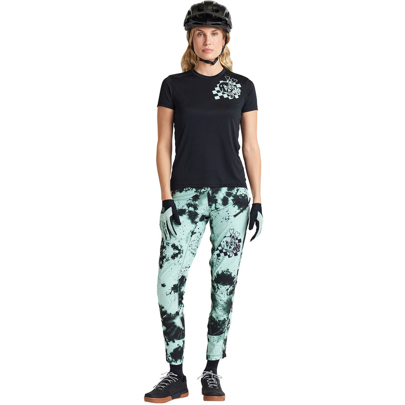 Maillot Lilium SS pour femme Micayla Gatto Aquarelle Noir