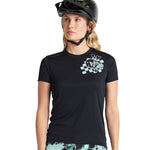 Maillot Lilium SS pour femme Micayla Gatto Aquarelle Noir