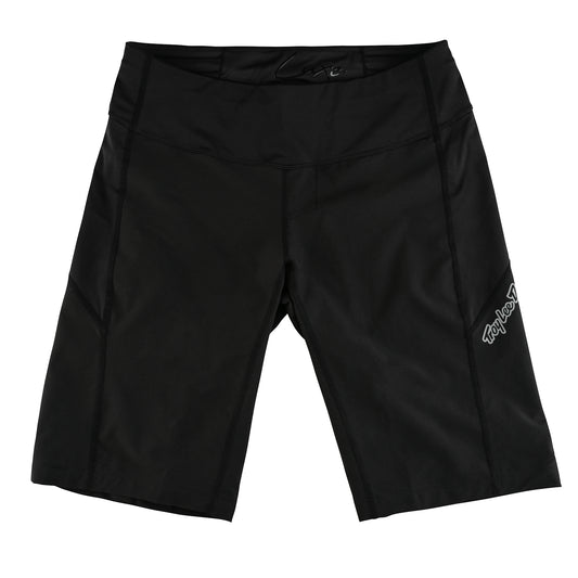 Short Luxe pour femme sans doublure, noir uni