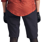 Short Mischief pour femme avec doublure, noir uni