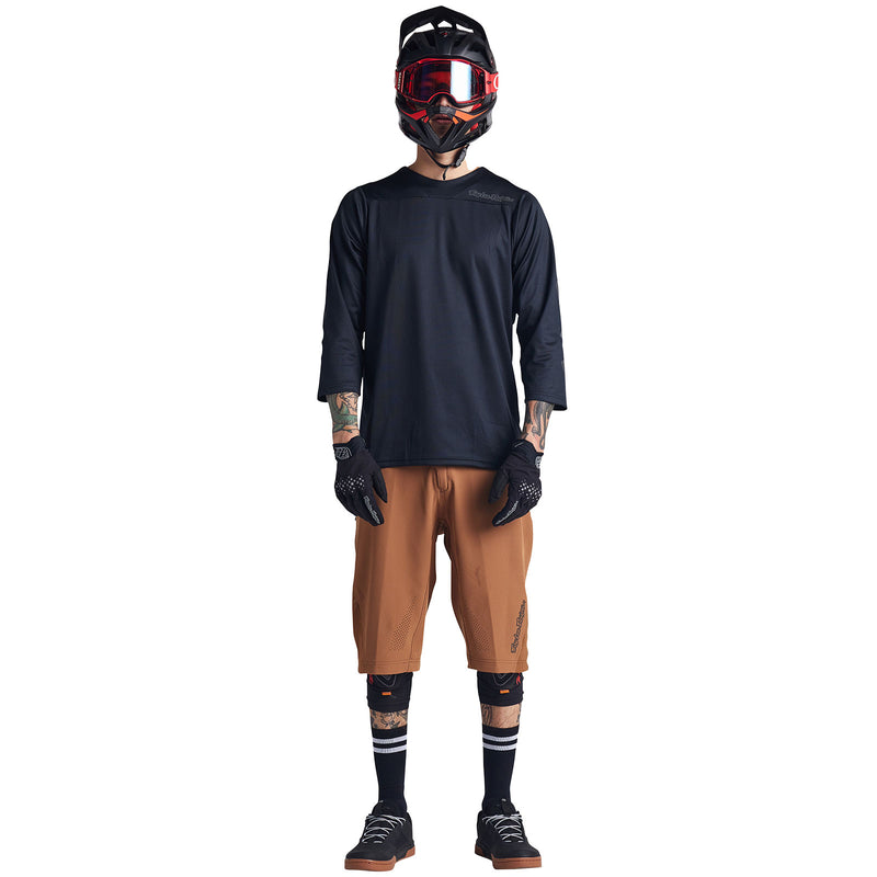 Maillot Ruckus 3/4 Noir uni