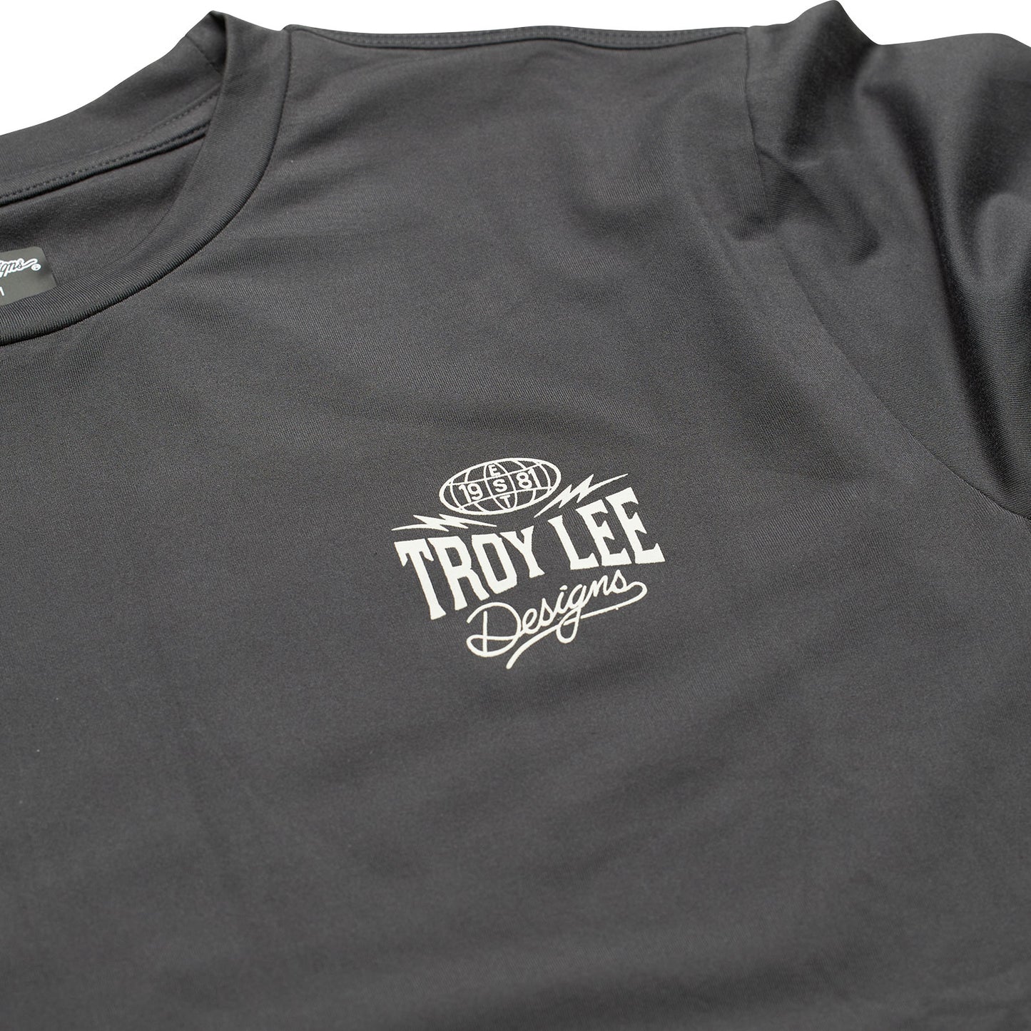 Ruckus Long Sleeve Ride Tee Bolts Carbon