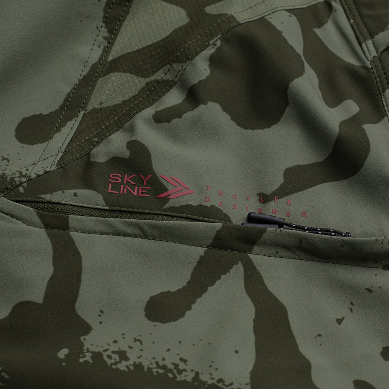 Short Skyline avec doublure Shadow Camo Olive