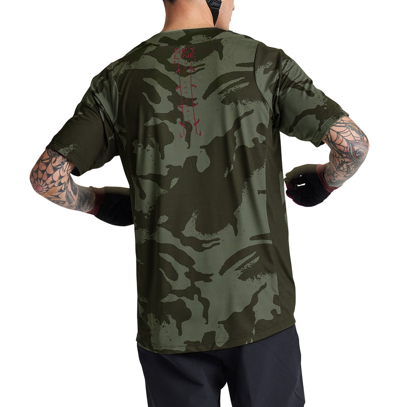 Skyline SS Jersey Shadow Camo Olive