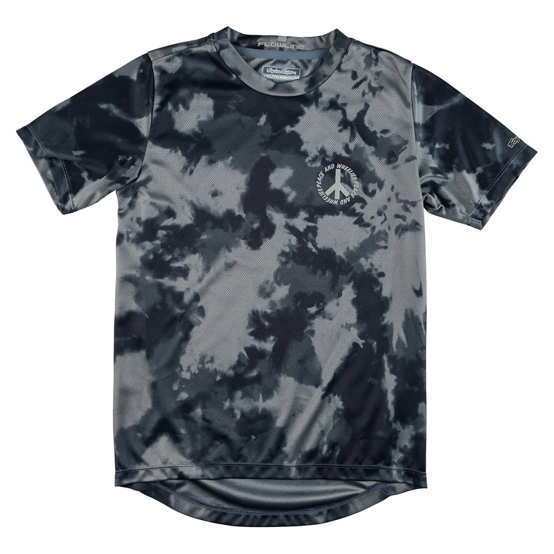 Maillot Youth Flowline SS Plot Charcoal
