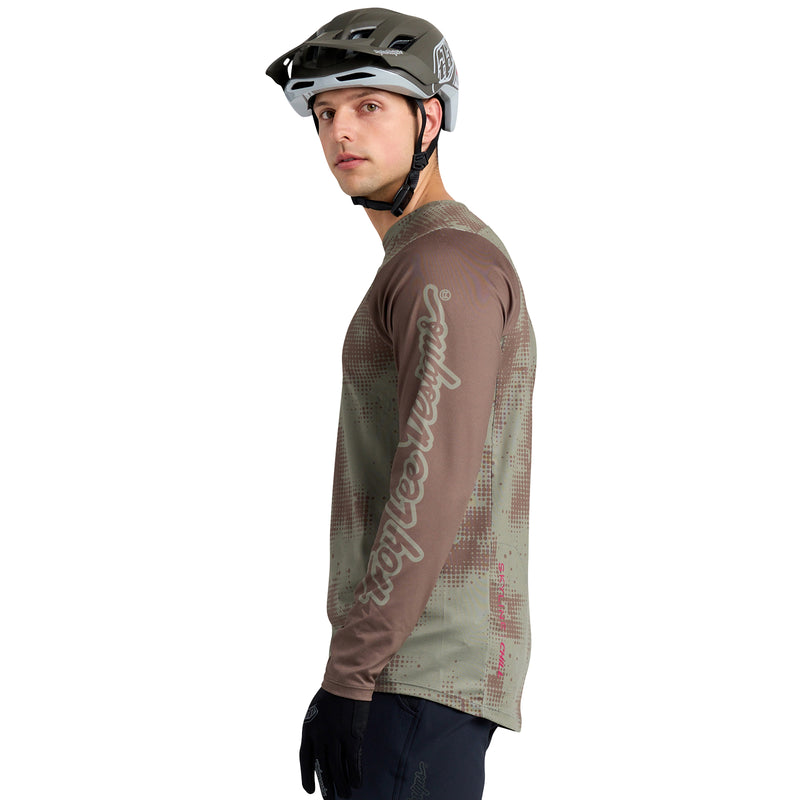 Skyline Chill Jersey Scattered Olive