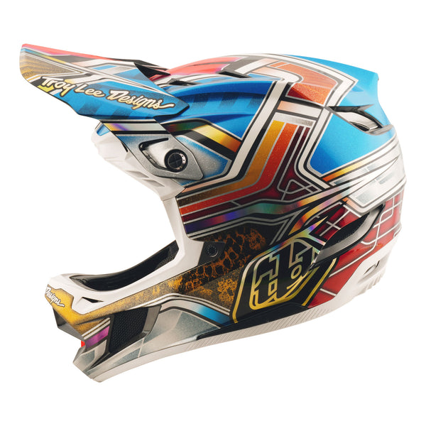 D4 Carbon Helmet Lowrider Blue – Troy Lee Designs