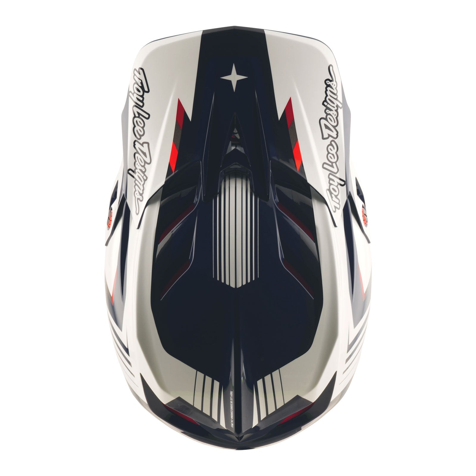D4 Polyacrylite Helmet Qualifer Blue / White – Troy Lee Designs