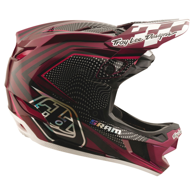 Casque D4 Carbon avec MIPS Troy Lee Designs X SRAM Radioscape Noir / Baie