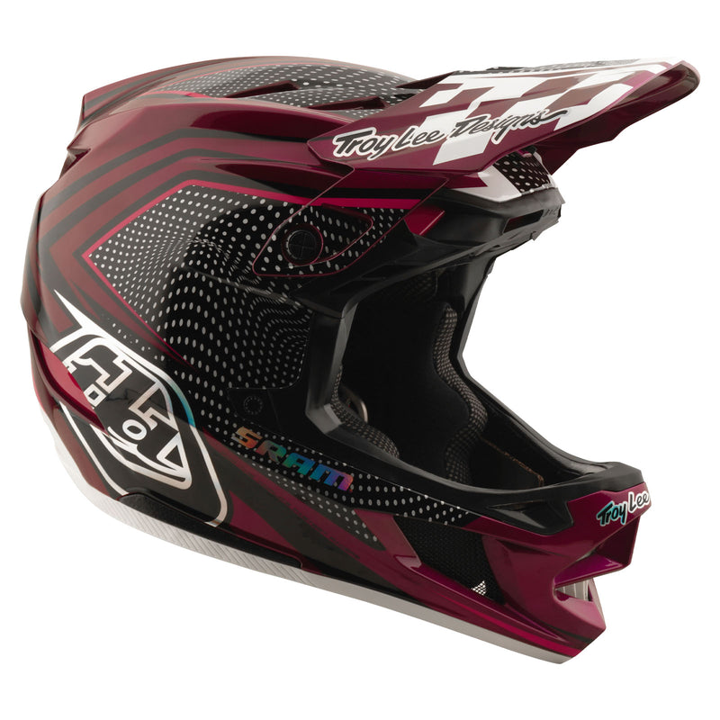 Casque D4 Carbon avec MIPS Troy Lee Designs X SRAM Radioscape Noir / Baie
