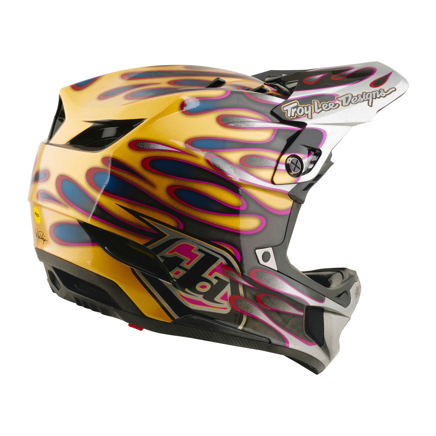D4 Carbon Helmet Overspray Gold / Black