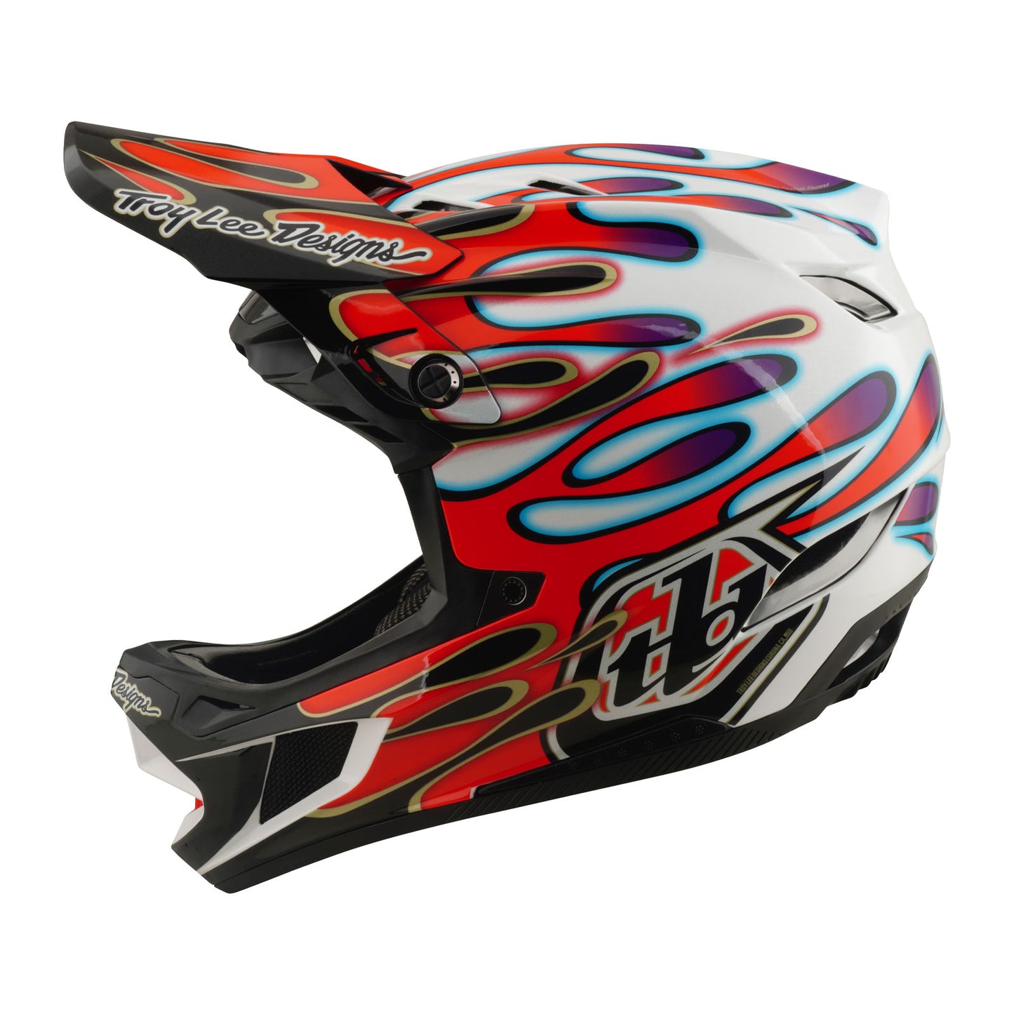 D4 Composite Helmet Overspray White / Red