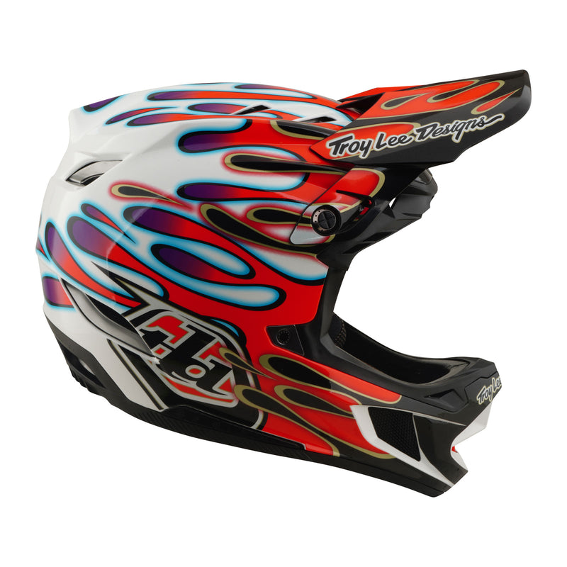 D4 Composite Helmet Overspray White / Red