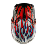D4 Composite Helmet Overspray White / Red