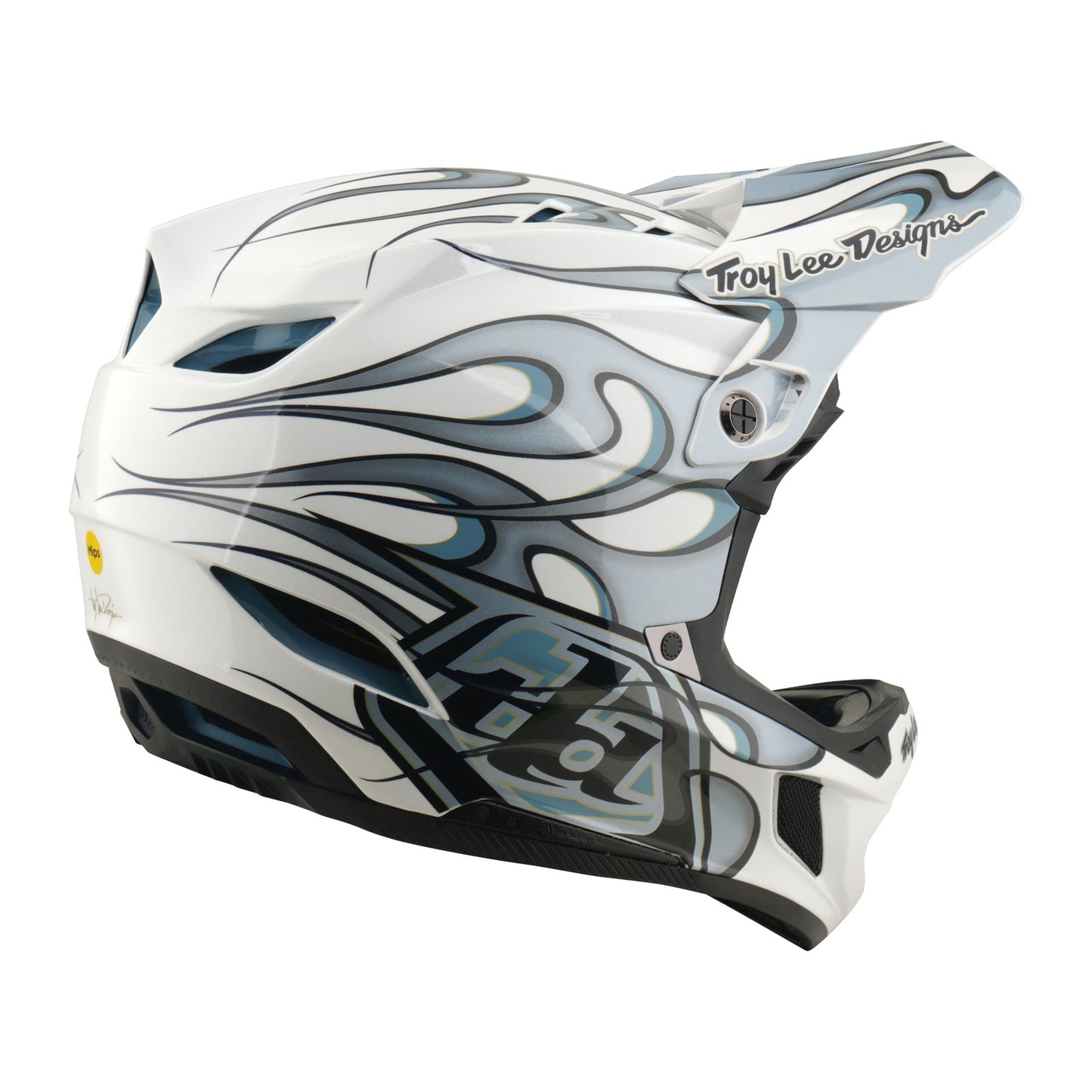 D4 Composite Helmet Torched White / Silver