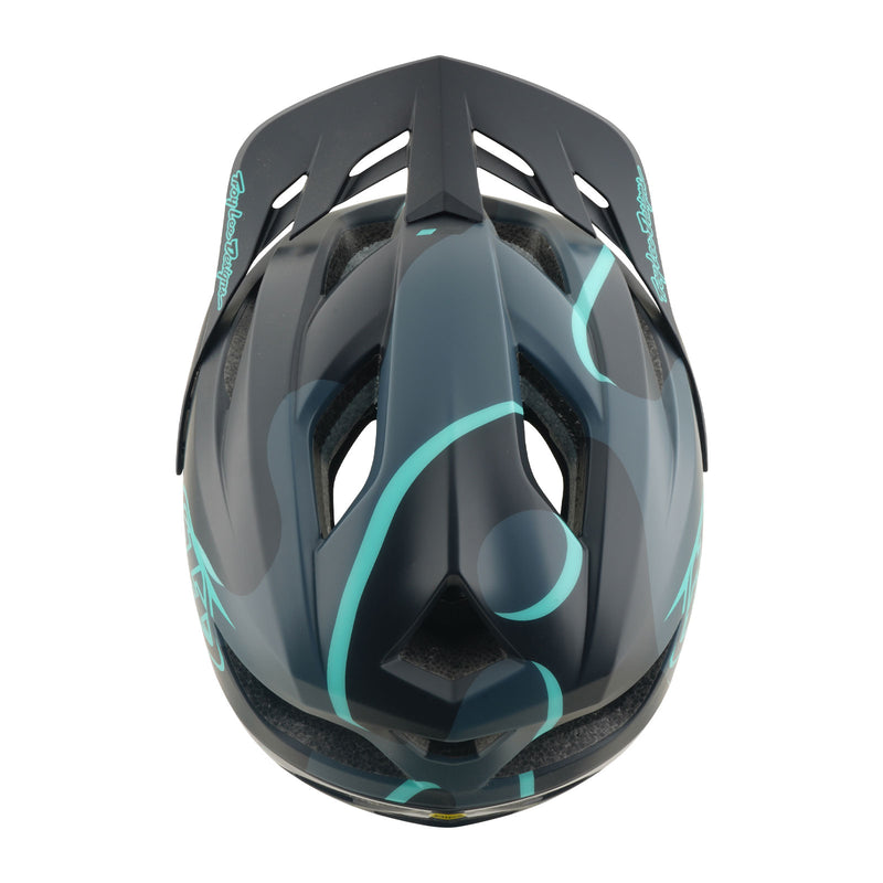 Flowline SE Helmet Badge Carbon / Real Teal
