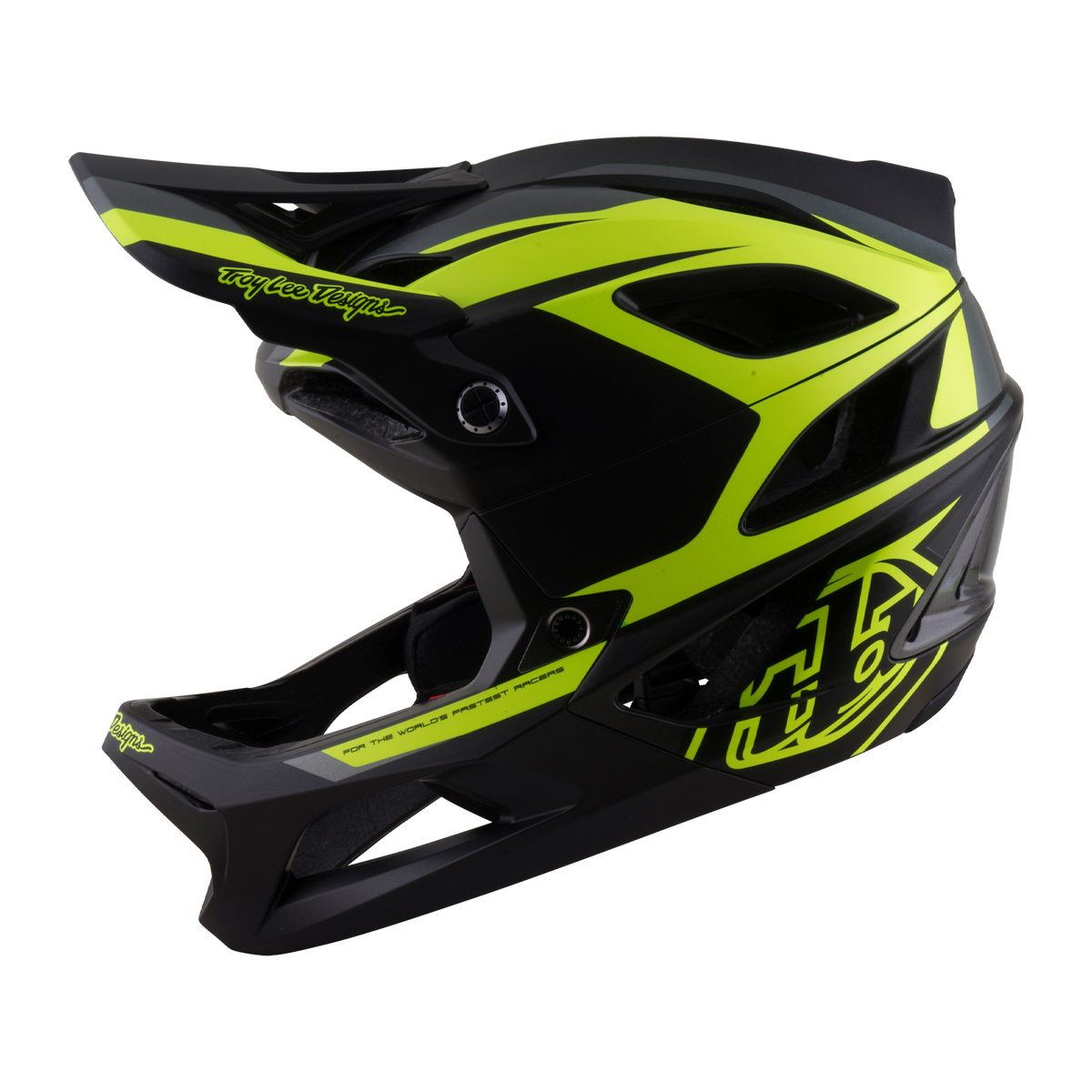 Stage 2 Helmet High Vz Charcoal / Flo Yellow
