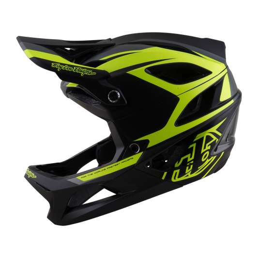 Stage 2 Helmet High Vz Charcoal / Flo Yellow
