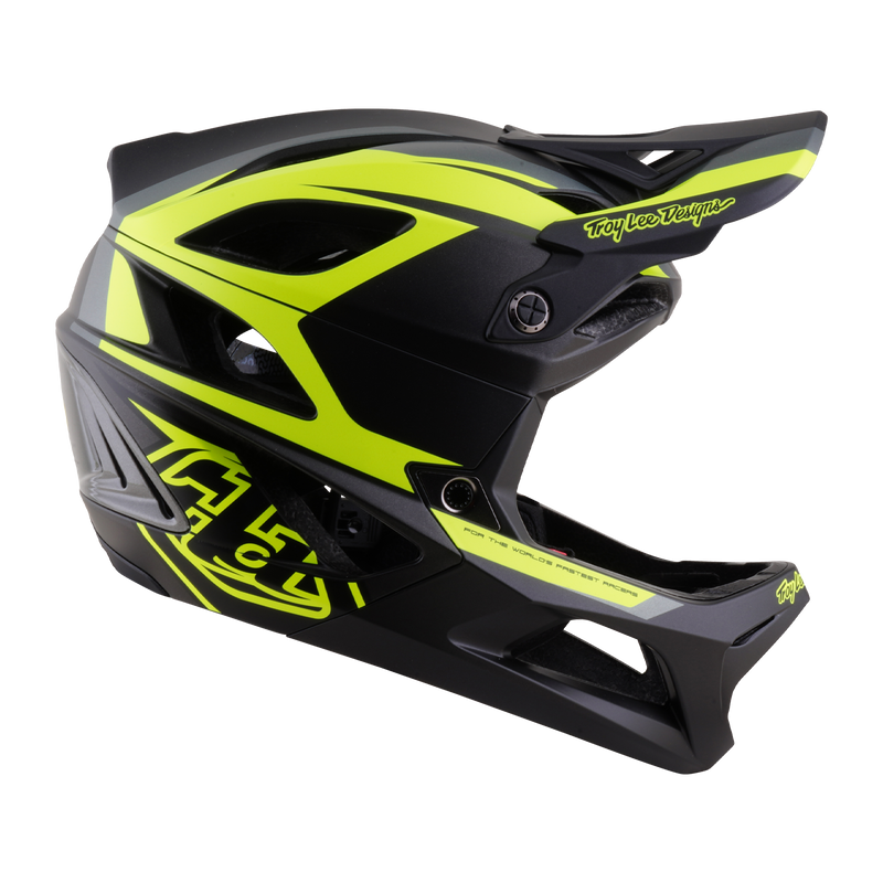 Stage 2 Helmet High Vz Charcoal / Flo Yellow