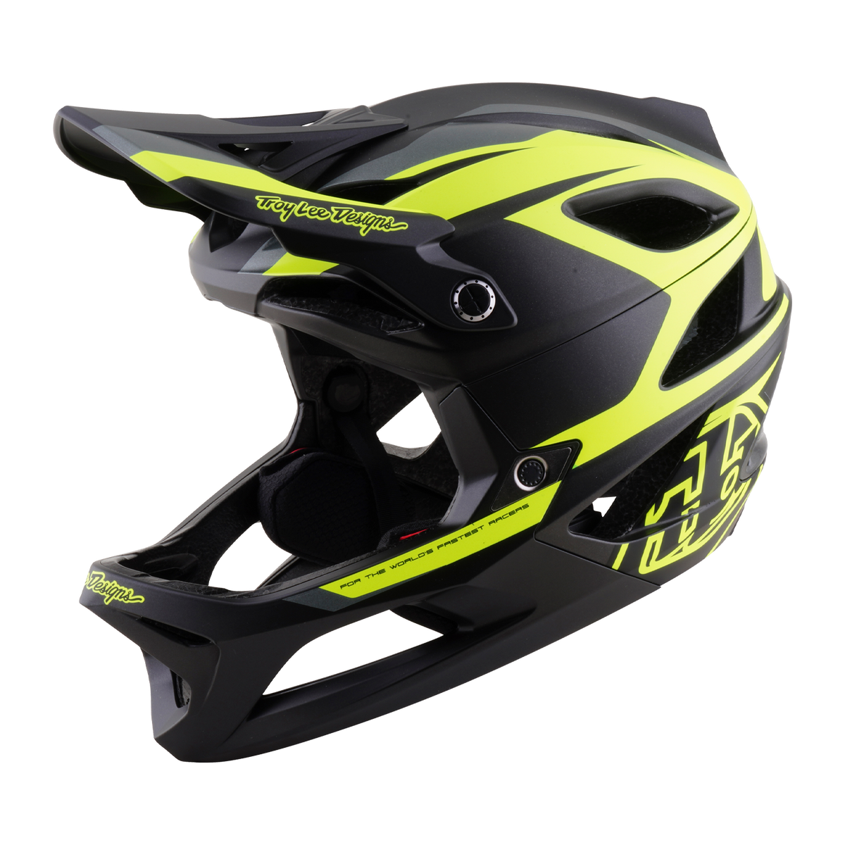 Stage 2 Helmet High Vz Charcoal / Flo Yellow