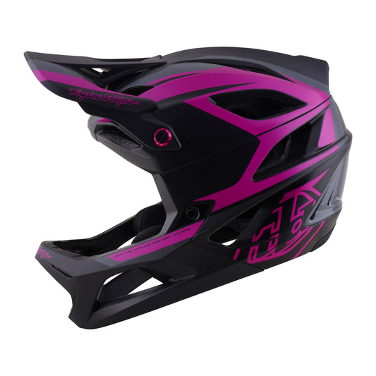 Stage 2 Helmet High Vz Dark Gray / Neon Fuchsia